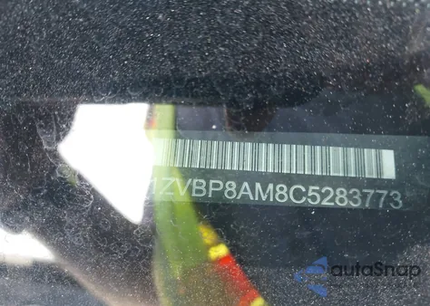 2012 Ford Mustang V6 from USA, damaged, VIN 1ZVBP8AM8C5283773